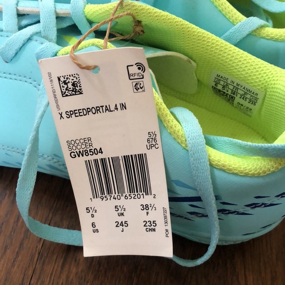 NWT Kids Adidas SpeedPortal .4 indoor soccer shoes - Picture 4 of 4